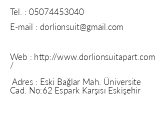 Dorlion Suit Apart iletiim bilgileri